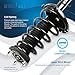 Detroit Axle - AWD 18pc Front Suspension Kit for 2004 2005 2006 2007 Toyota Highlander, Control Arms Tie Rods Ball Joint Boots Front and Rear Struts & Coil Spring Sway Bars Replacement
