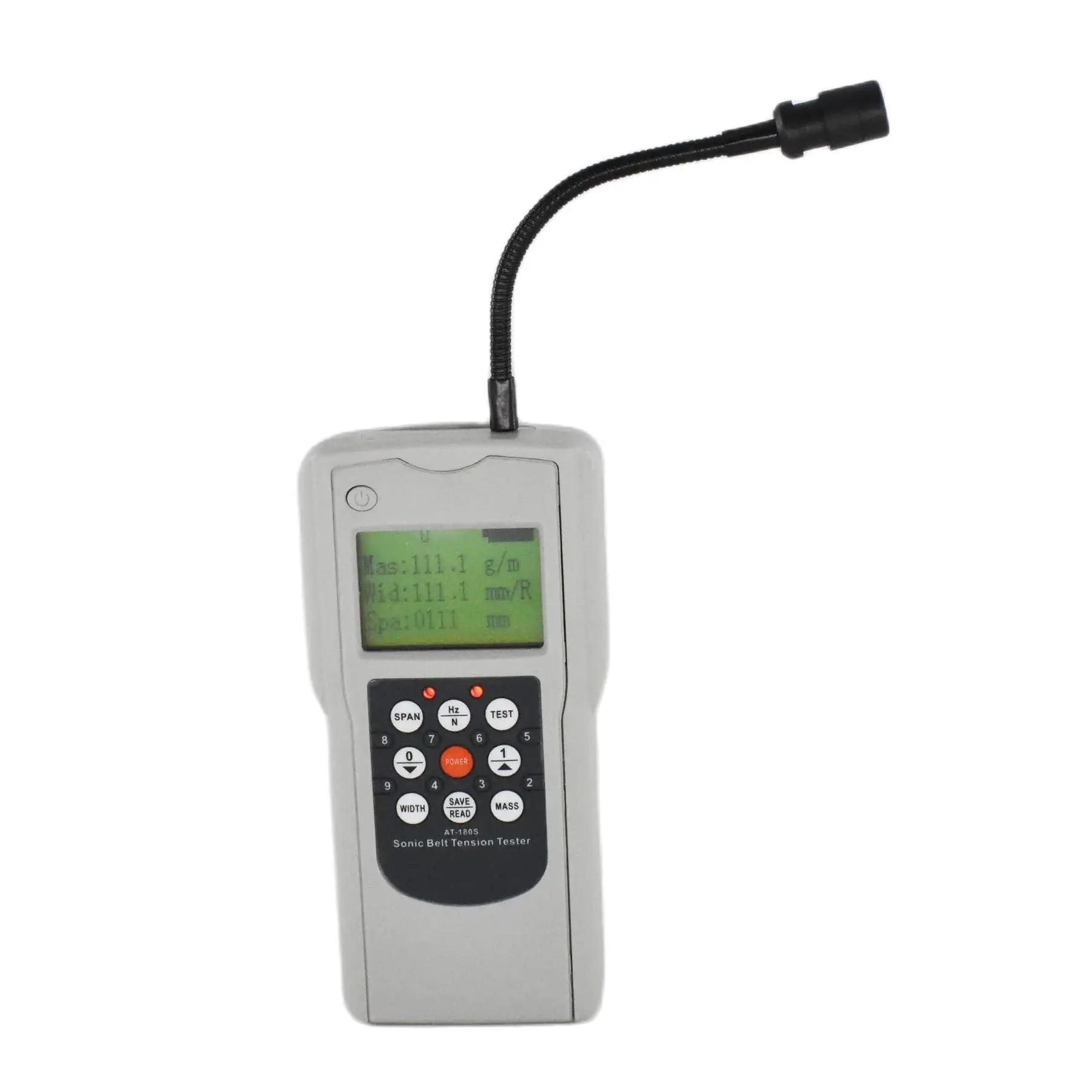 Mmhhhg One Color At-180S Digital Belt Tension Tester Portable Belt Vibration Frequency Meter Gauge 10-680Hz