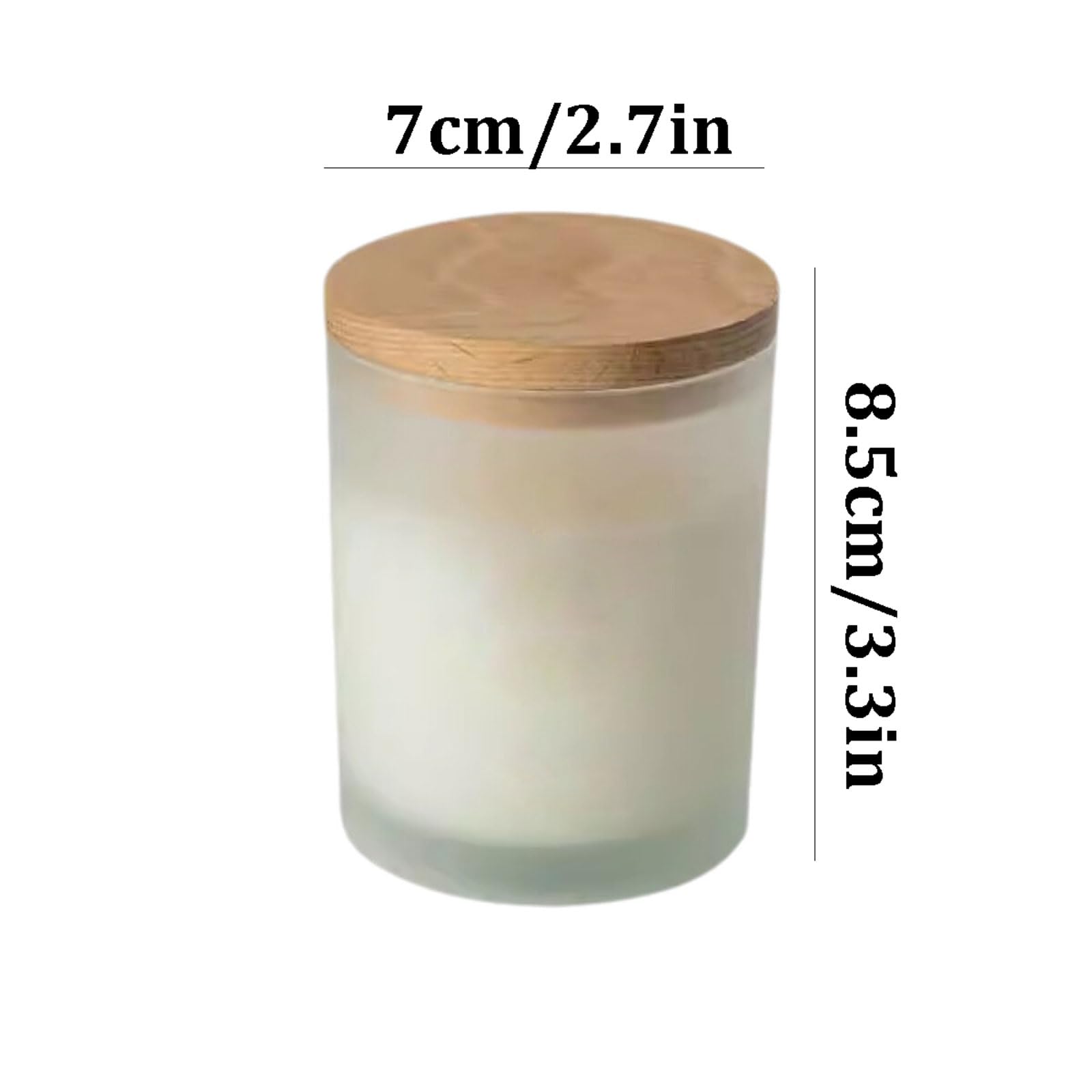 Velas de vidrio, cera vegetal Natural, vela de aromaterapia, cilindro, velas en tarro reutilizables, de larga duración for aliviar el estrés(Fruity Notes)
