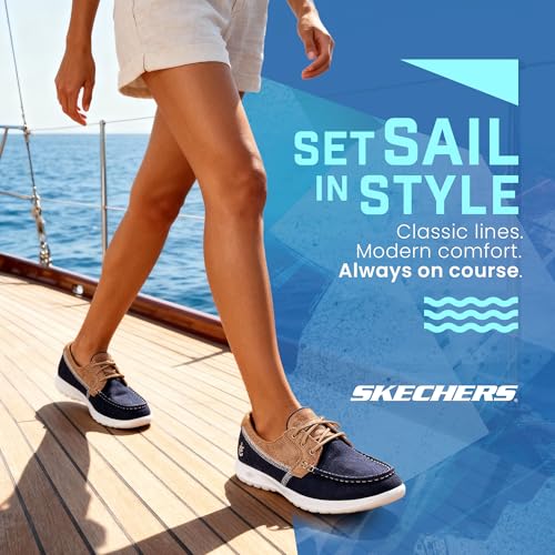Image of Skechers Women's On-the-go Walk Lite - Coral Boat Shoe