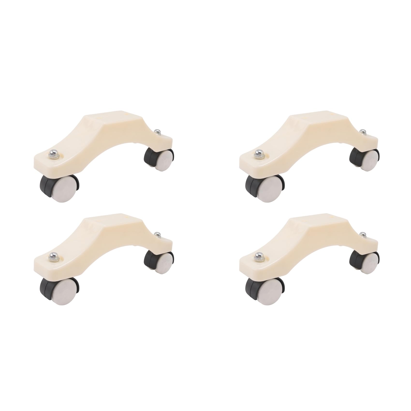 Jnchdghwa White 2X Electric Radiator U-Shaped Bracket Caster Electric Heater Foot Stand Adjustable Support With Wheels,