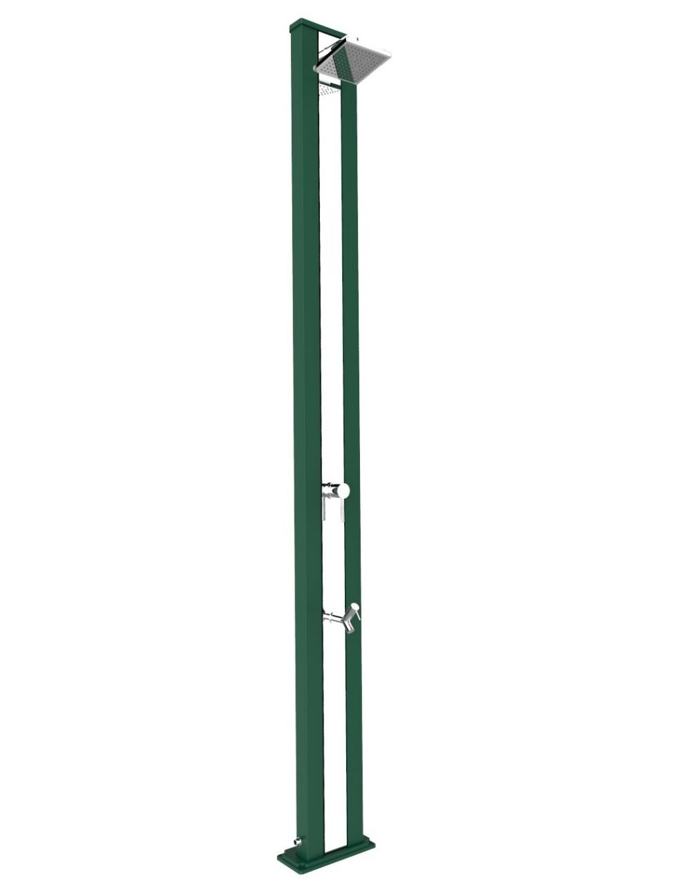 Arkema Design Doccia calda solare Spring S Verde e Inox A220/6016-I