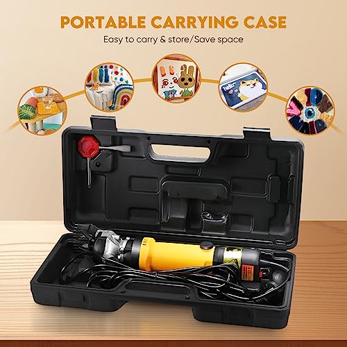 Fancybant 700W Carpet Trimmer Tufting Shears,Fancybant Electric Rug Shaver,6-Speed Adjustable Tufting Carving Clippers,Portable Low Vibration Rug Making Supplies Kit Set For Clipping And Triming Carpets thumb #6