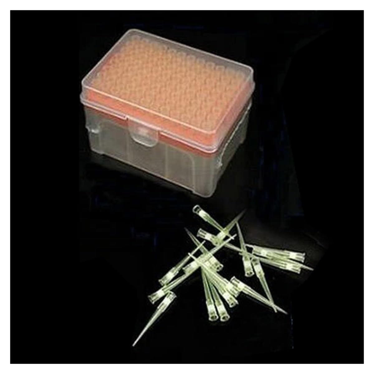 1 ensemble de pointes de pipette en plastique de laboratoire 10 µl/10 µl-L/20 µl/50 µl/100 µl/200 µl/300 µl/1 ml/5 ml/10 ml avec embouts de pipette(200ul tips and box)