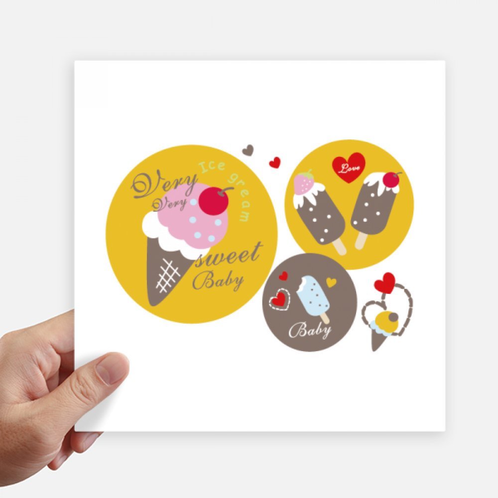 Decal cerise coeur autocollant mural et valise 20x20cm multicolore 4Pcs