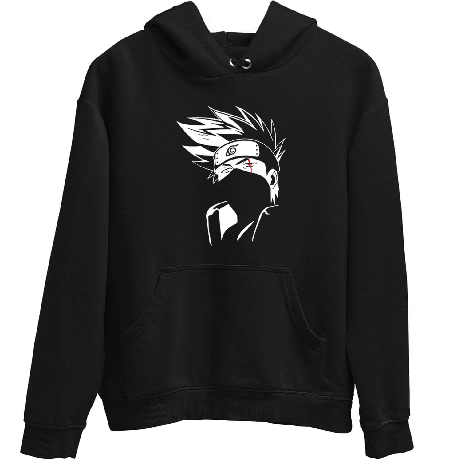 Kakashi Hoodie Black Men's and Women Cotton Jacket Anime Naruto Uchiha Clan Logo Hooded Sweatshirt-image-34