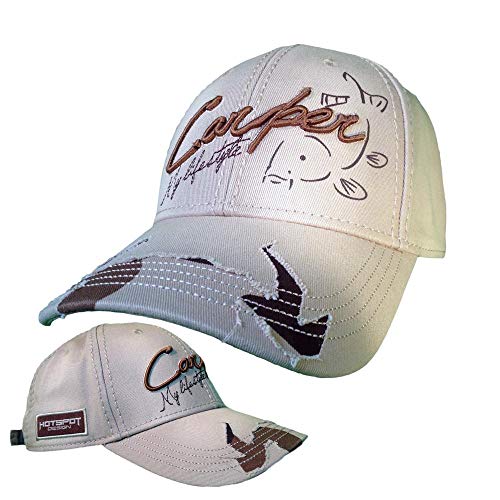 Cap Carper brun clair avec visière anti-reflet et tissu anti-transpiration