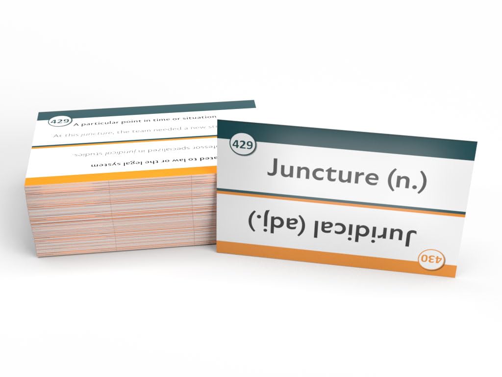 PSAT Vocabulary Study Cards: PSAT Vocab Prep [Full Color Cards]