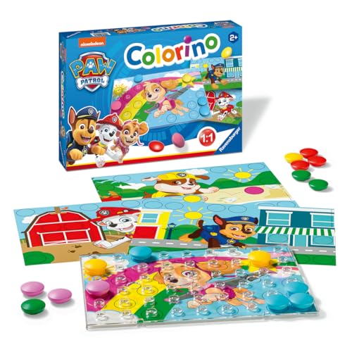 Ravensburger - Colorino Pat' Patrouille - Jeu Éducatif 2 Ans et Plus - Apprendre Les Couleurs - Développement de la Motricité et de la Créativité - 20906