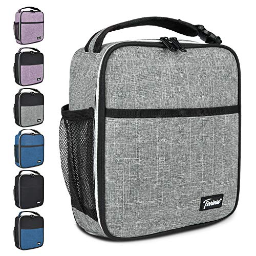 Small Insulated Lunch Bag for Men Women, Splash Proof Mini Portable Reusable Thermal