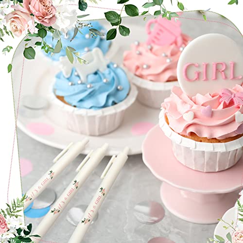 Bolígrafos para Baby Shower floral 36 piezas miniatura 2