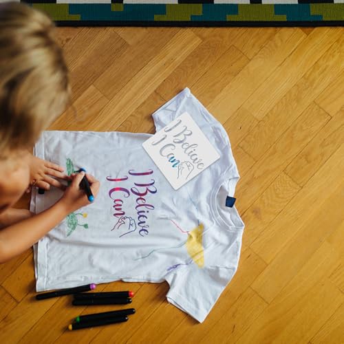 Plantillas reutilizables de pintura para decorar paredes y álbumes de recortes personalizados 7