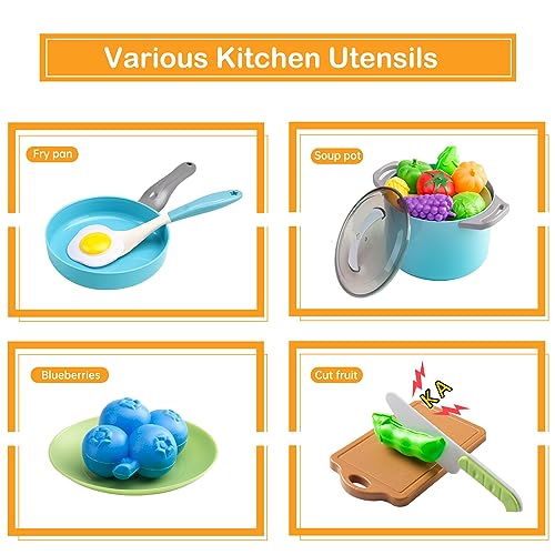 Save 38% on 35Pcs Kids Kitchen Toy Set with Play Food