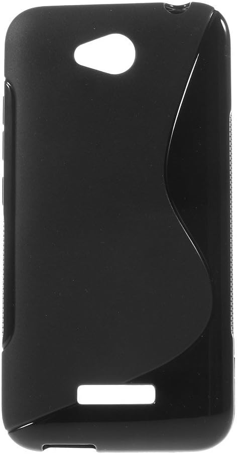 S Shape TPU Gel Case for HTC Desire 616 - Black