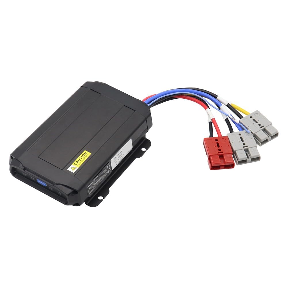 DC-DC-Ladegerät 25A mit MPPT Solar für Wohnmobil Auto Boot, Dual Eingang 12V/24V Batterie Ladekonverter, Aluminium Gehäuse IP54 für Camper SUV Nutzfahrzeuge und Anhänger