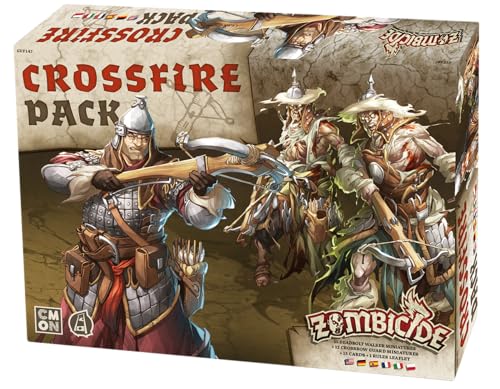 CMON Zombicide: Crossfire Pack, Expansión, Juego de Mesa, A Partir de 14 Años, De 1 a 6 Jugadores, 60 Minutos por Partida, Multilingüe (Incluye español)