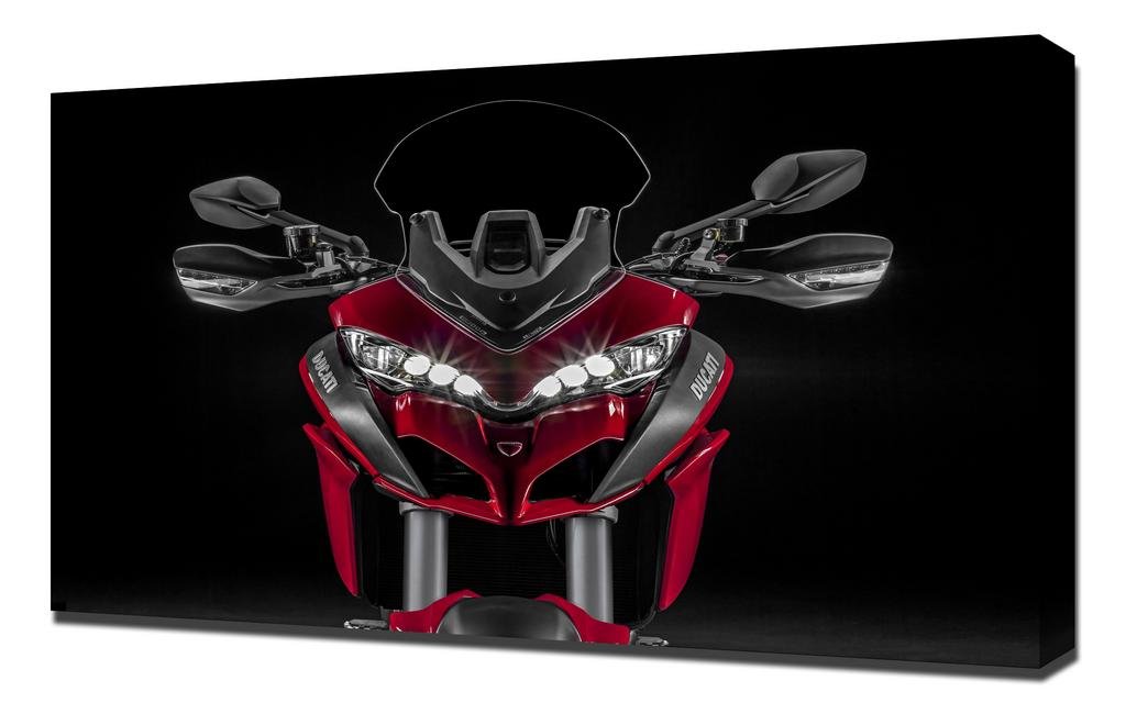 Lilarama USA Pingoo Prints Ducati Multistrada 1200S Image - Canvas Art Print - Wall Art - Canvas Wrap