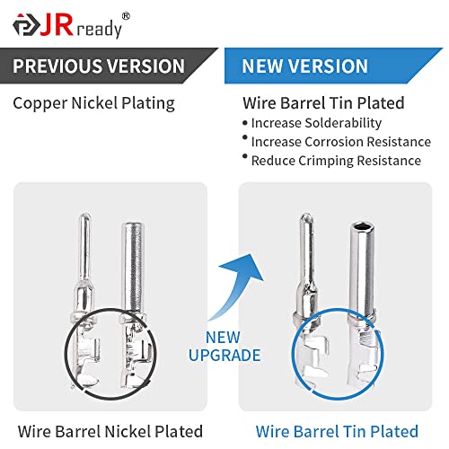 JRready ST6316 DT Deutsch Connector Kit, 2 Pin Connector,3,4,6,8,12 Pin Connector, Deutsch Crimp Tool (ACT-LY-16DT), Size 16 Stamped Contacts, Deutsch pin Kit