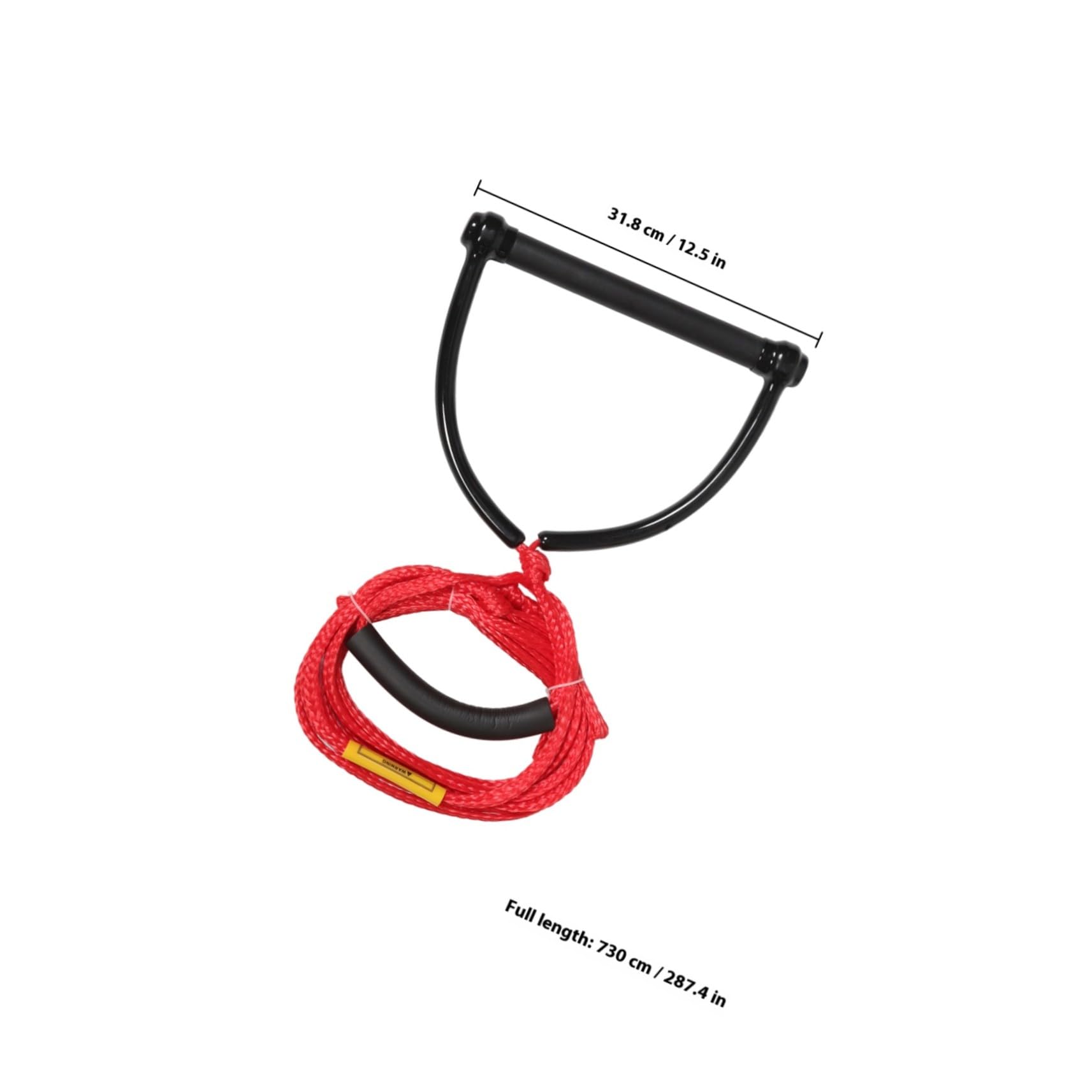 Cuerda de PP Alta Resistencia Abrasión y Desgaste de Esquí Acuático Roja para Wakeboard y Kneeboard en Deportes Acuáticos