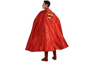 Rubie's Deluxe Adult Cape with Embroidered Superman Logo: Unleash Your Inner Superhero