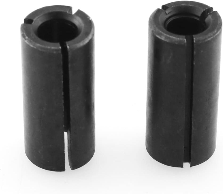 DGHAOP 2pcs 1/2" to 1/4" Router Collet Adapter Bit Shank Reduction