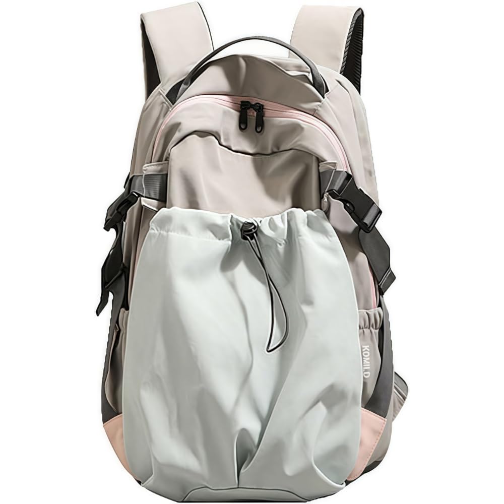 Skycare Lightweight Multi-Use Middle school students Backpack - Laptop & Daily Essentials Organizer with Comfortable Carry Options Beige