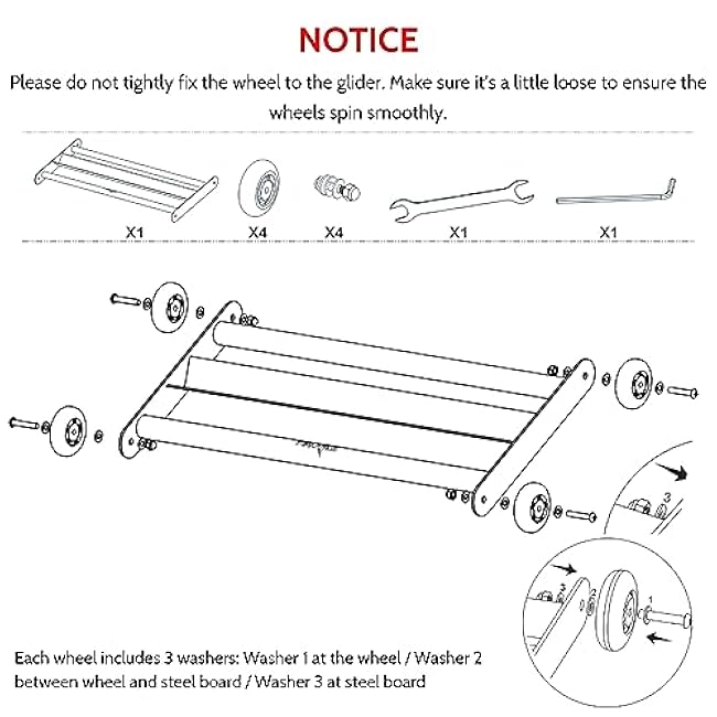 Yes4All Glute Ham Glider Ab Glute Glider Machine - Heavy Duty Exercise Wheels for Hamstring Curl, Abdominal and Leg Workouts
