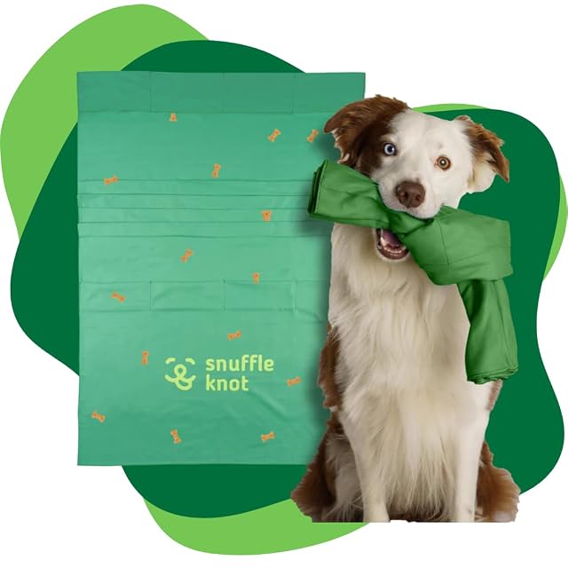 Foto 2 de 4 de SnuffleKnot Tapete original de olfateo para perros, juego de rompecabezas de enriquecimiento para perros