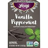 Yogi Tea - Vanilla Peppermint Tea (6 Pack) - Supports Healthy Digestion - Limited Fall Through Winter Holiday Release - Caffeine Free - 96 Organic Herbal Tea Bags
