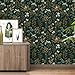 Abyssaly Dark Green Floral Peel and Stick Wallpaper, 17.3