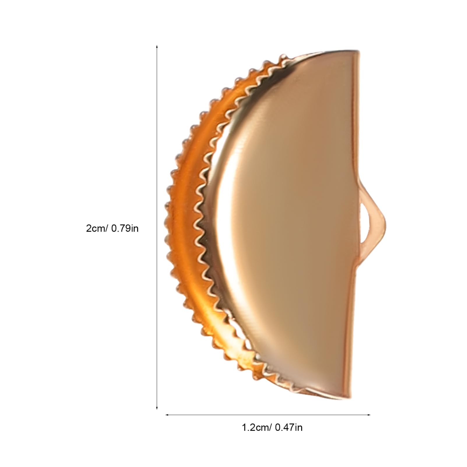 HAPINARY DIY Jewelry Making 60 Pcs Pinch Crimp Alloy Ends Cord Ends for Jewelry Projects