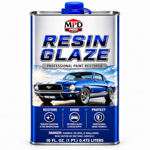 MPD Pro Automobile Resin Glaze Cleaner & Polish - 16oz - Paint Restoration, Car Scratch Remover,...
