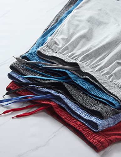 Image of Liberty Imports Pack of 5 Men's Athletic Basketball Shorts Mesh Quick Dry Activewear with Pockets
