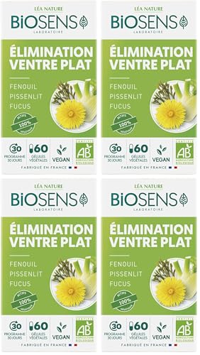 Gélule végétale Ventre plat Biosens - Digestion et élimination bio pour 30 jours