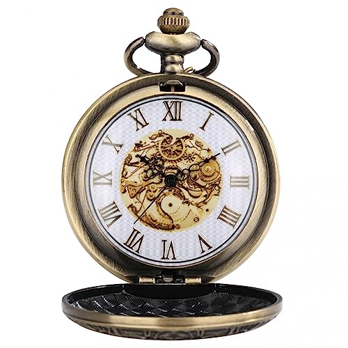 ZALTAS Hollow Design Pocket Watch Bronze Watch Acessórios Quartzo Pingente Relógio Colar Corrente