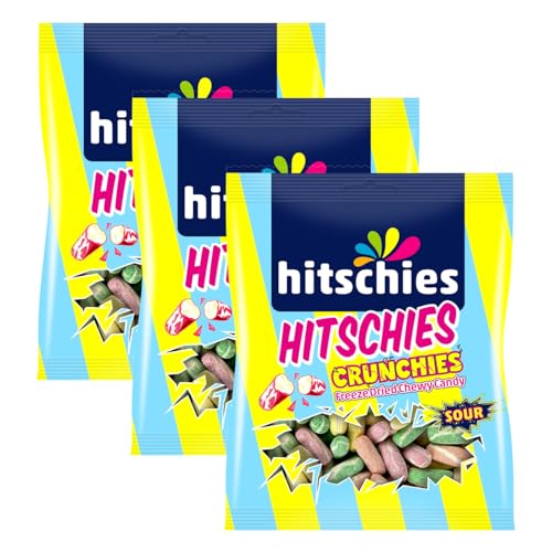 3x Hitschies Crunchies Sour Mix Gefriergetrocknet (3x75g) (225g)