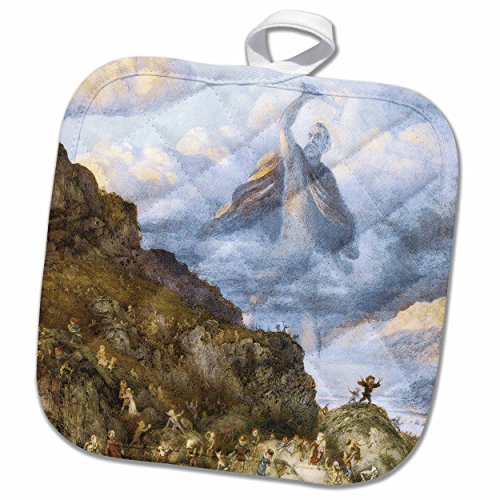 3D Rose A Dance Around The Moon Charles Altamont Doyle Fantasy Fairy Painting Pot Holder, 8 X 8 #TOP17