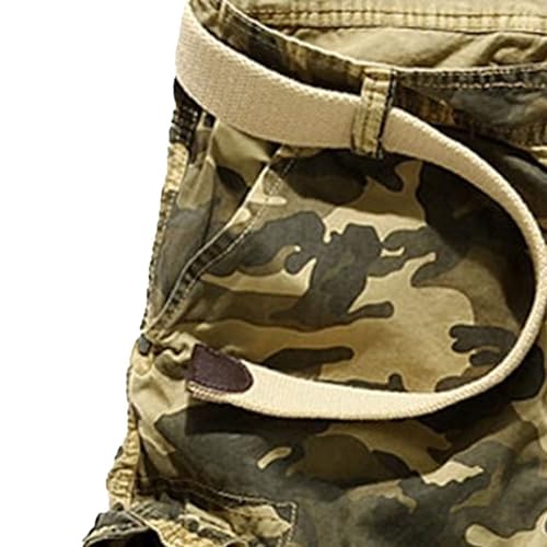 Shorts Cargo Clásicos Masculinos con Bolsillos Múltiples miniatura 4