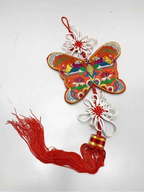 Amazon | 蝶 結び飾り 縁起物 中国 民芸 オーナメント A3019APO