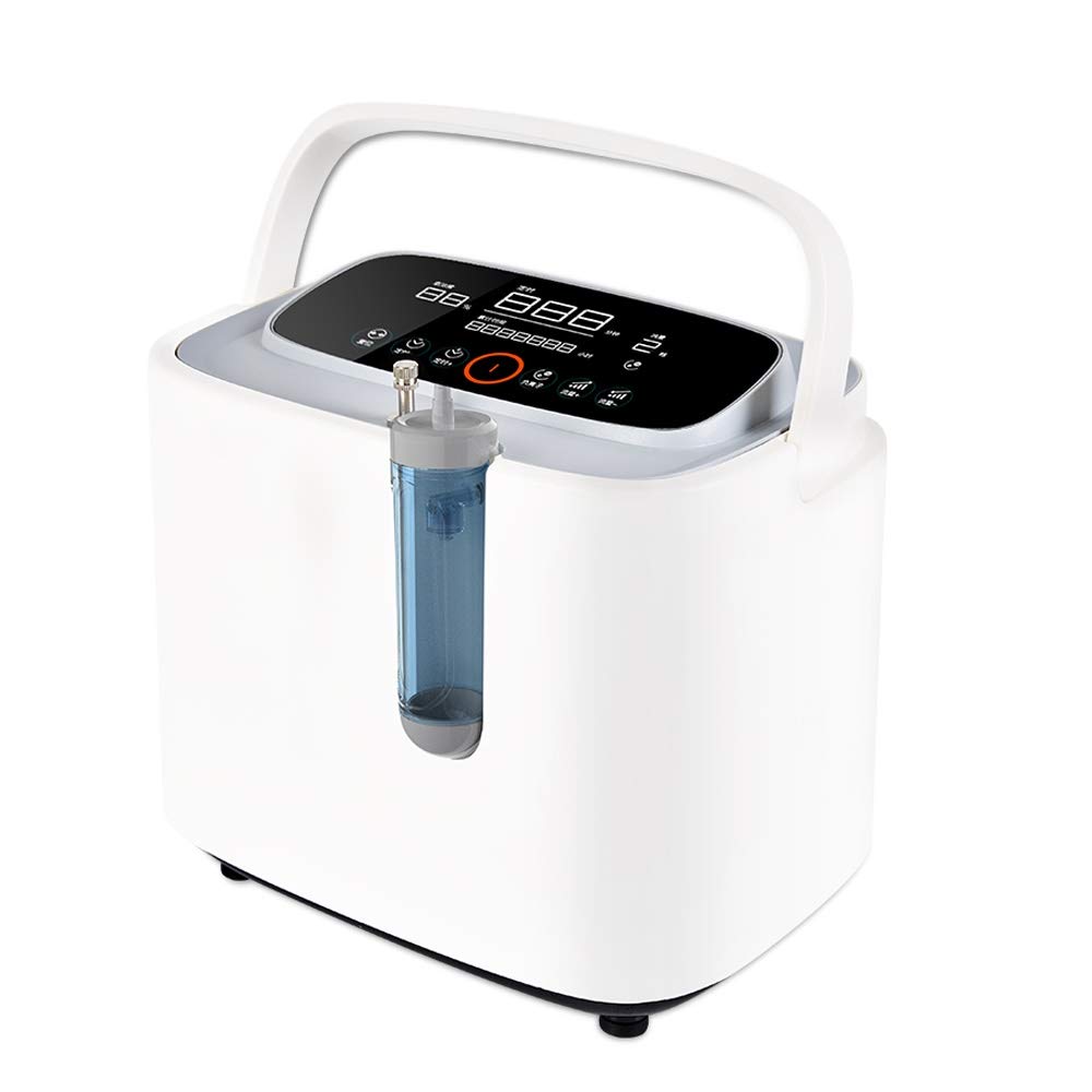 RKY Oxygen concentrator Oxygen machine, portable double family with atomized small negative oxygen ion oxygen bar, 3 functions are optional /-/ (Color : A)