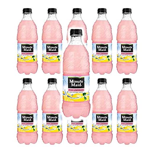 Minute Maid Pink Lemonade 20oz bottles, Pack of 12 (Total of 240 FL OZ) Q