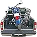 Black Widow 7.5' Motorcycle Loading Ramp 3-Piece Folding Arched Aluminum 1,500 lb Capacity for Truck, Trailer