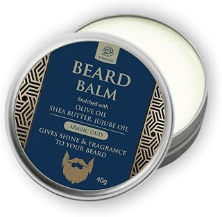 AL MASNOON Beard Balm with Shea Butter & Olive Oil/Enriched Formula for Shine & Fragrance, Infused with Arabic Oud & Woody Price In India