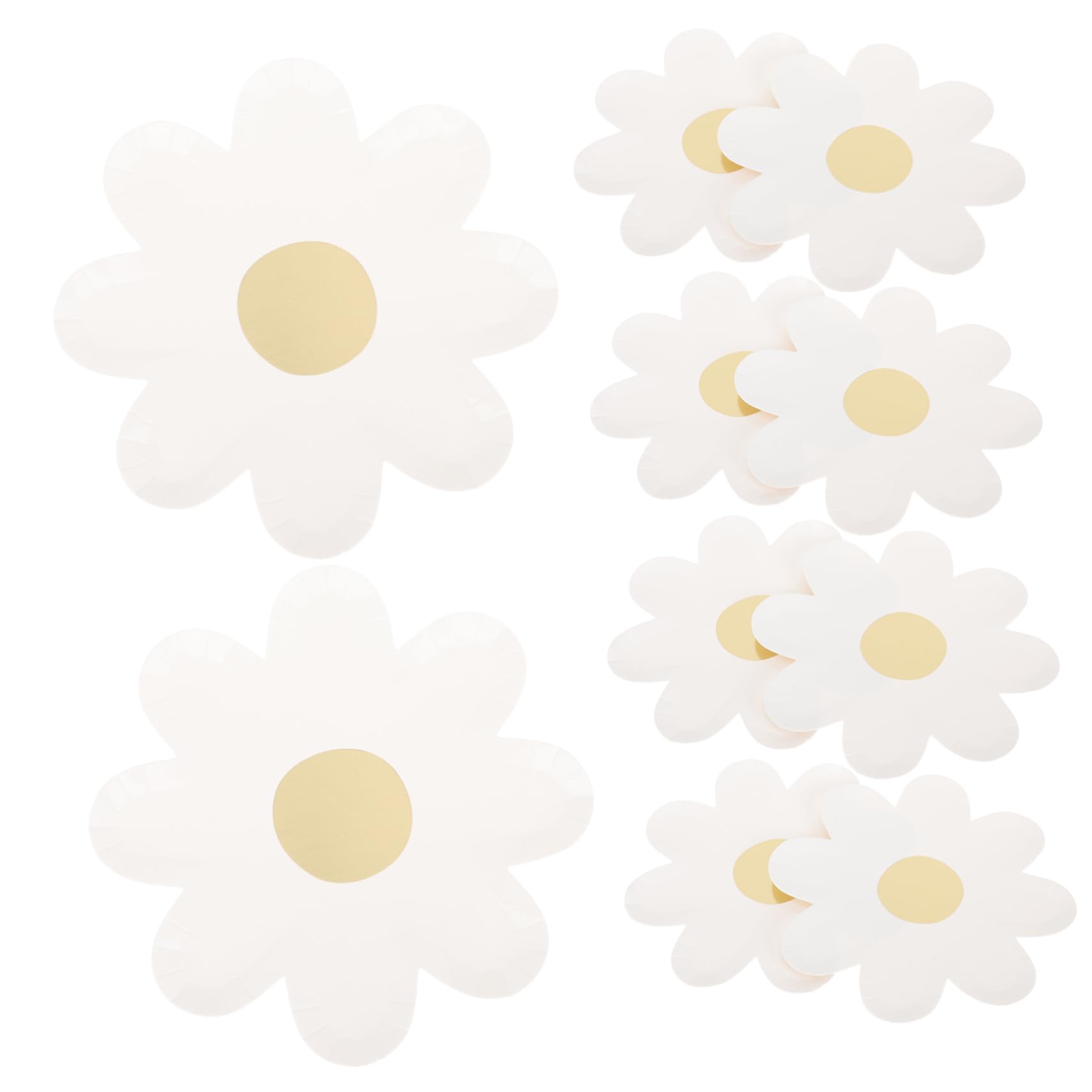 Mikinona Platos Desechables Forma De Flor De Vajilla Para Fiestas Bodas Y Celebraciones Resistentes Y Prácticos Para Cumpleaños 20 Piezas X 5