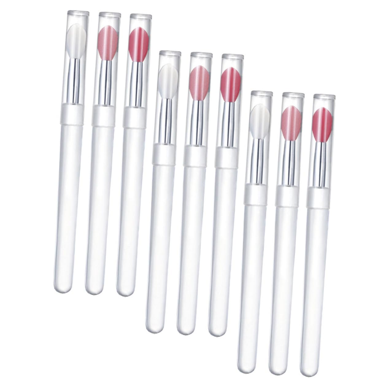 VICASKY 9pcs Lip Brush for Lipstick Lip Oil Makeup Brushes Smooth for Even Blending and Easy Cleaning for