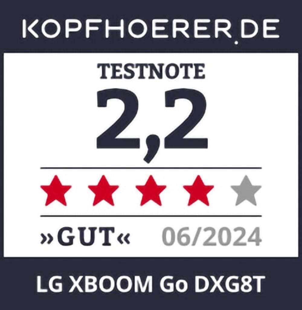 LG Electronics XBOOM Cassa Bluetooth, Speaker Bluetooth Portatile con Sound Boost(50W, Google, Siri,Alexa), Cassa Bluetooth Potente DXG8T, Nero