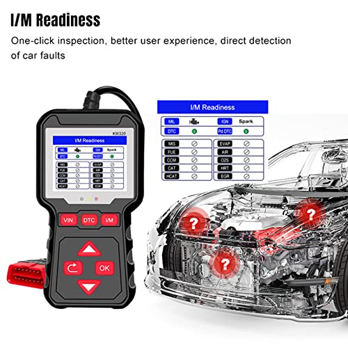 Scanner de código de diagnóstico automático OBDII (KW320) sistemas de sensor de O2 de motor de veícu