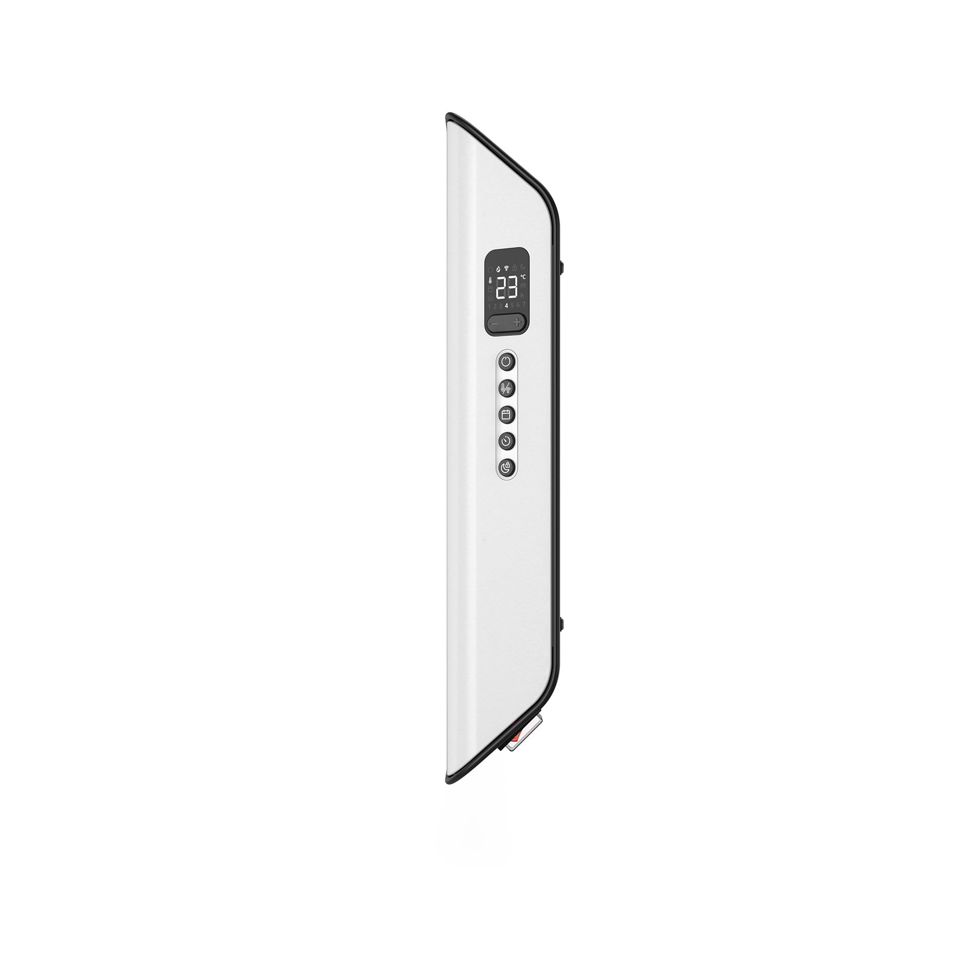 Duux Edge Smart - Riscaldamento elettrico a risparmio energetico, 1000 W, termoconvettore elettrico, termosifone da bagno, termoventilatore con termostato, riscaldatori elettrici per ambienti fino a