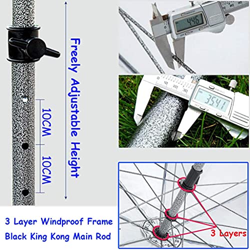 Nmdcdh Parasol Round Garden Parasol 2.4M & 3.0M Outdoor Market Table Umbrella, Height Adjustable Beach Parasol For Patio Deck Backyard And Pool, Multi Coloured #TOP2