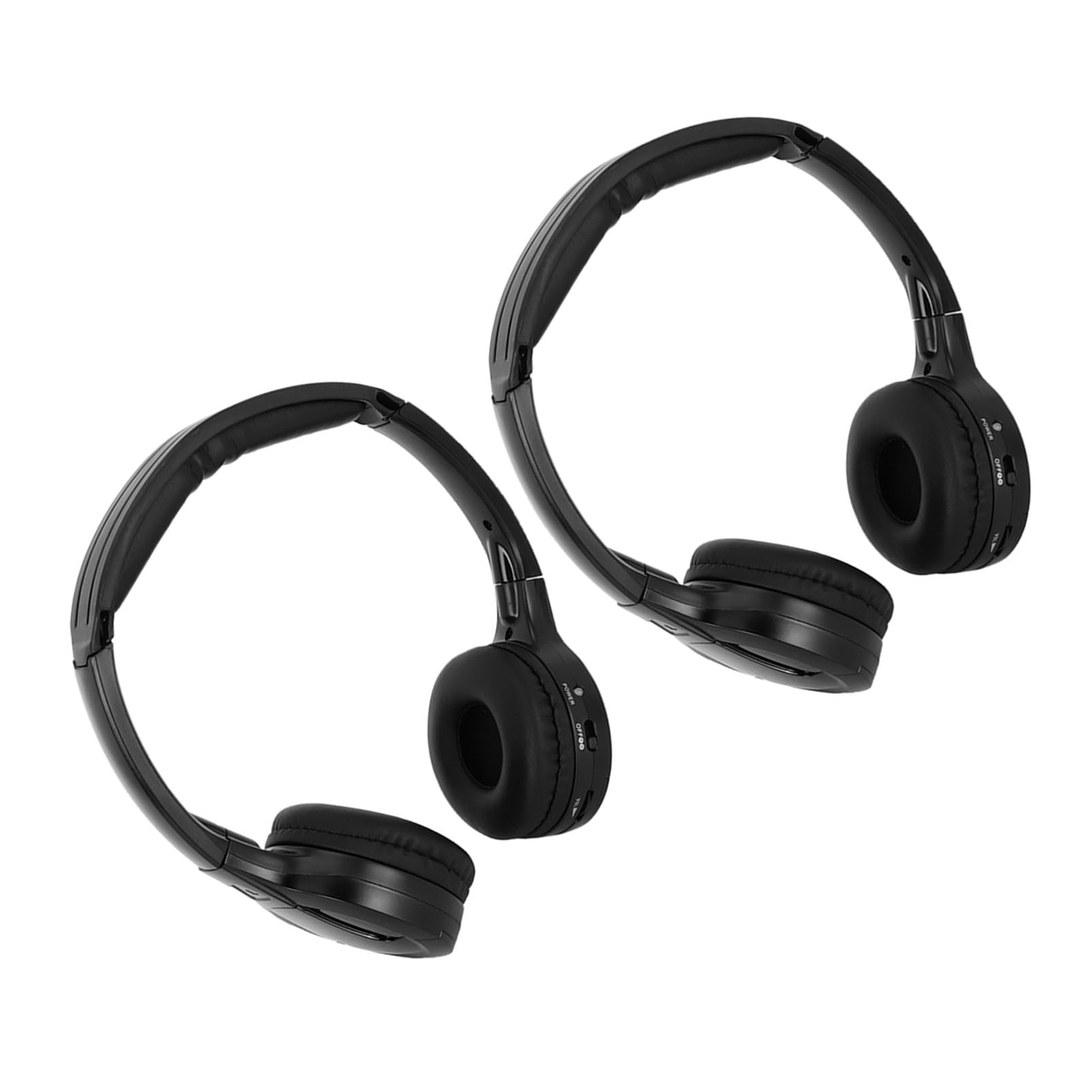 Tbest Espace 4, Casque IR, Écouteur De Voiture 2 Canaux Pliable, Infrarouge Casque sans Fil Infrarouge Casque Écouteur Stéréo pour Voiture Appui-Tête DVD